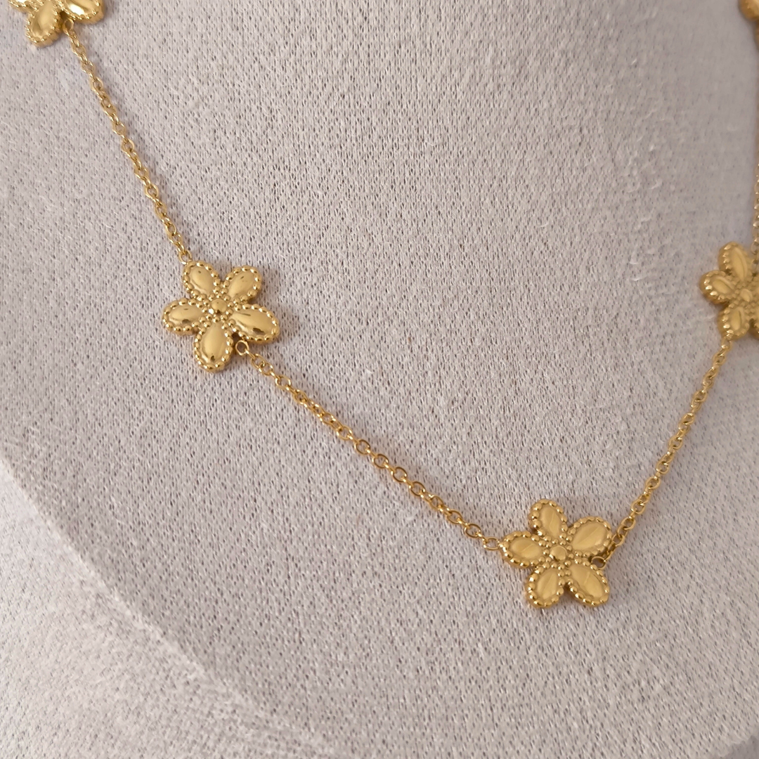 Flower Power Necklace + Bracelet Set