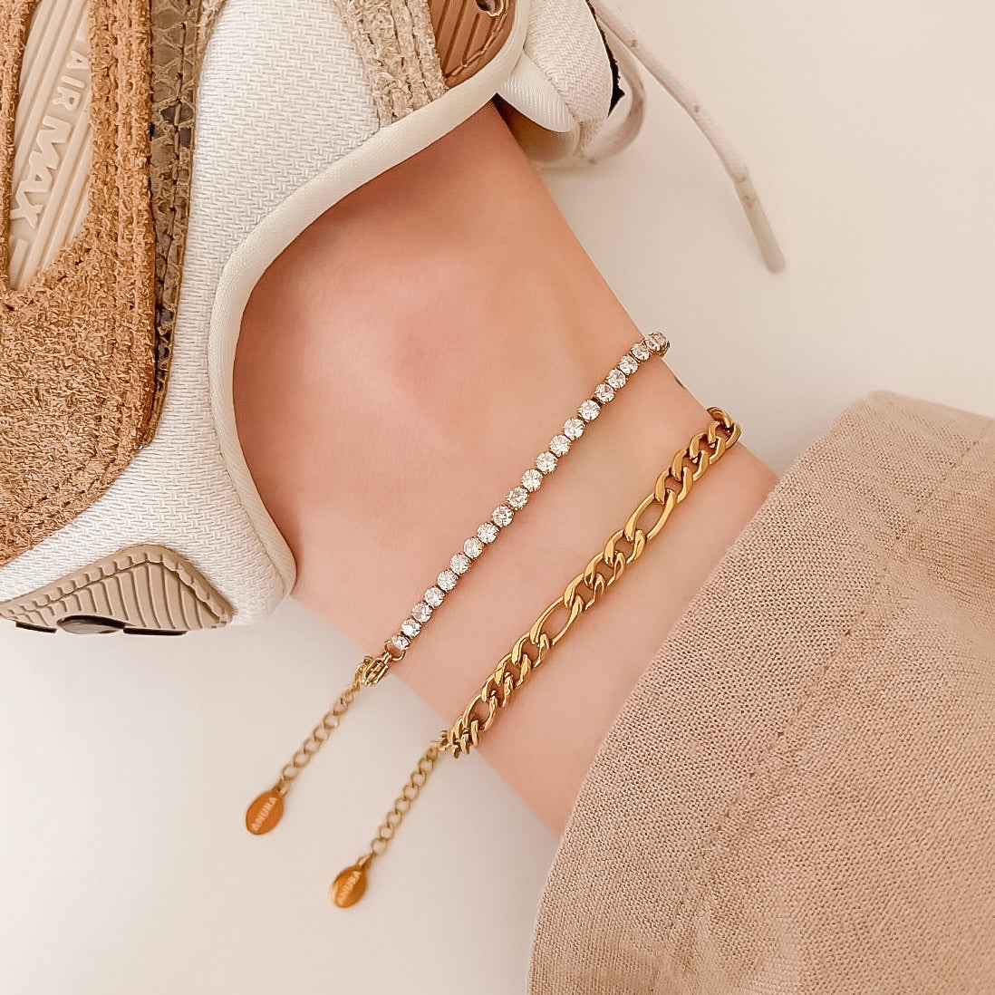 4mm Figaro Chain Anklet