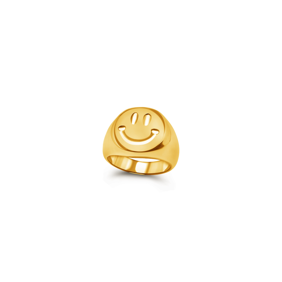 Smiley Signet Ring