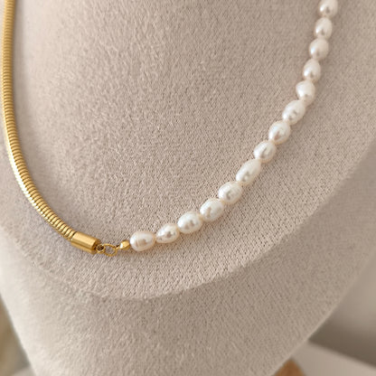 Fresh Water Pearl Chain Necklace