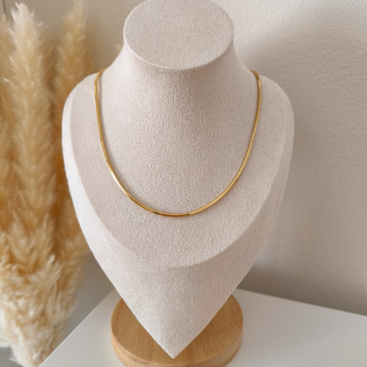 Rounded Snake Chain Necklace