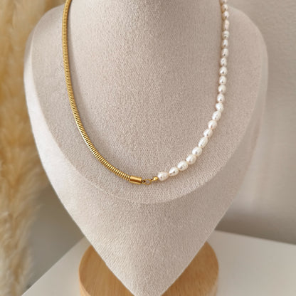 Fresh Water Pearl Chain Necklace