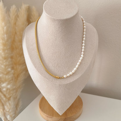 Fresh Water Pearl Chain Necklace