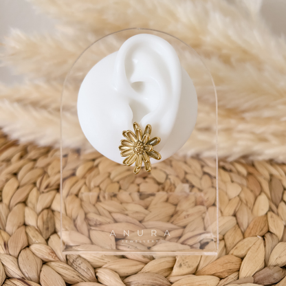 Large Flower Stud Earrings