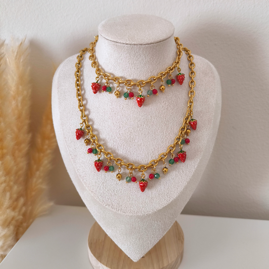 Berry Sweet Necklace + Bracelet Set