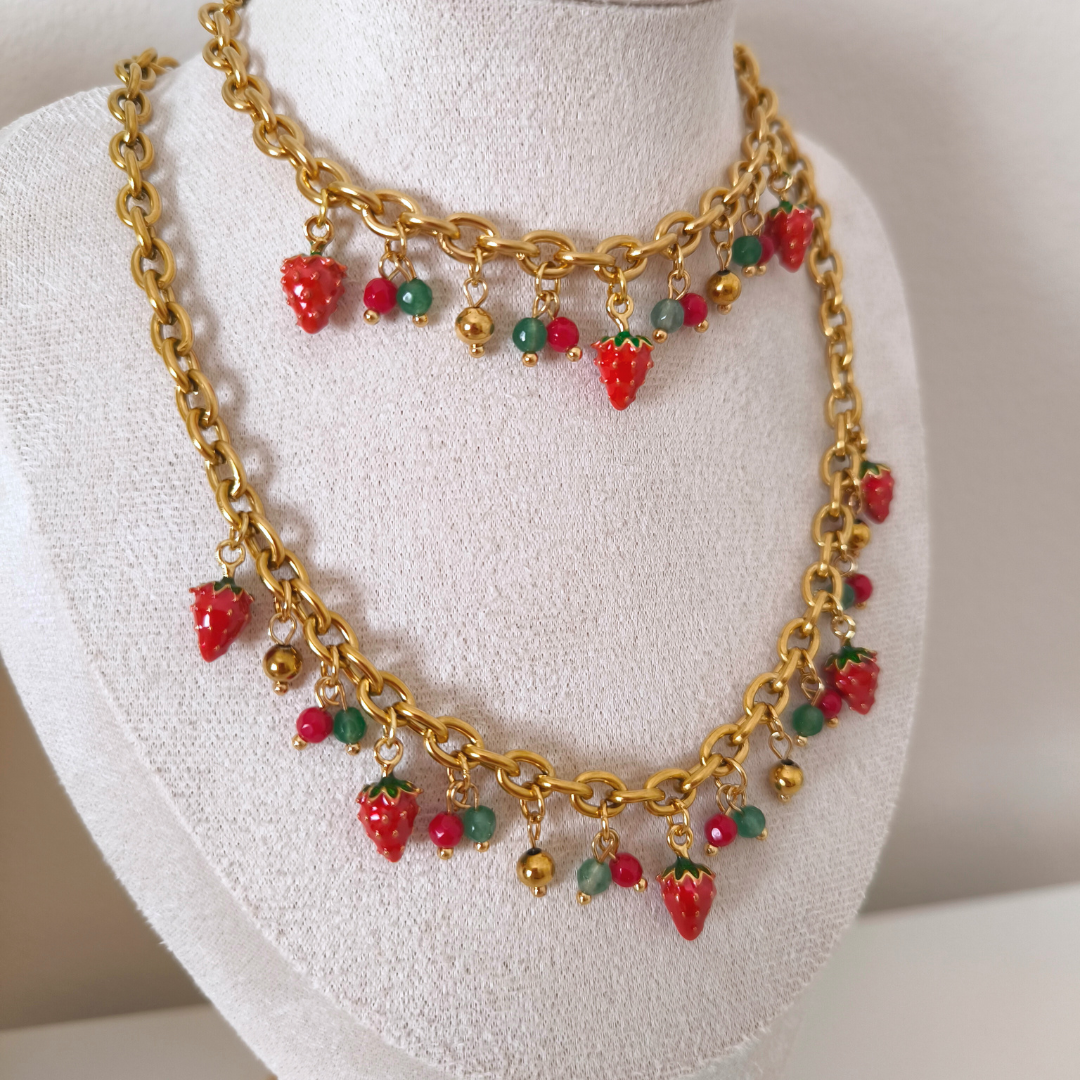 Berry Sweet Necklace + Bracelet Set