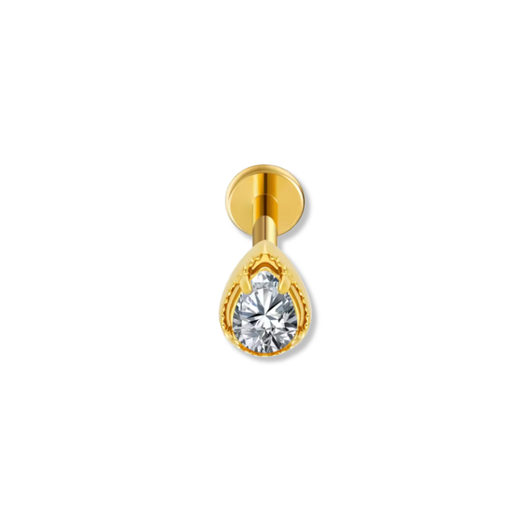 Titanium Teardrop Piercing